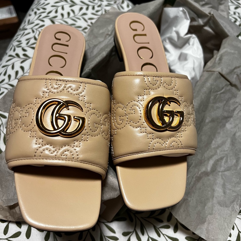 Authentic GG Slide Sandals